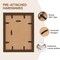 Natural Walnut 9x12 Picture Frames Mat to 6x8 Picture Display,Original Wood Handcrafted Photo Frame,Wooden Frame 9x12 with Tempered Glass Graduation Family Wedding Pictures Tabletop & Wall Decor